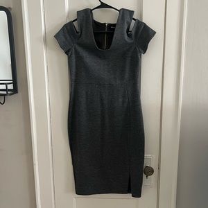 Grey Midi Dress Womens Size 6
